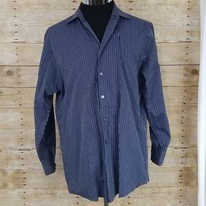 Calvin Klein Striped Long Sleeve Button Shirt
